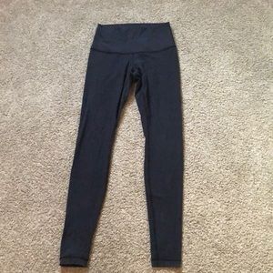 Lululemon full length navy blue yoga pants size 8